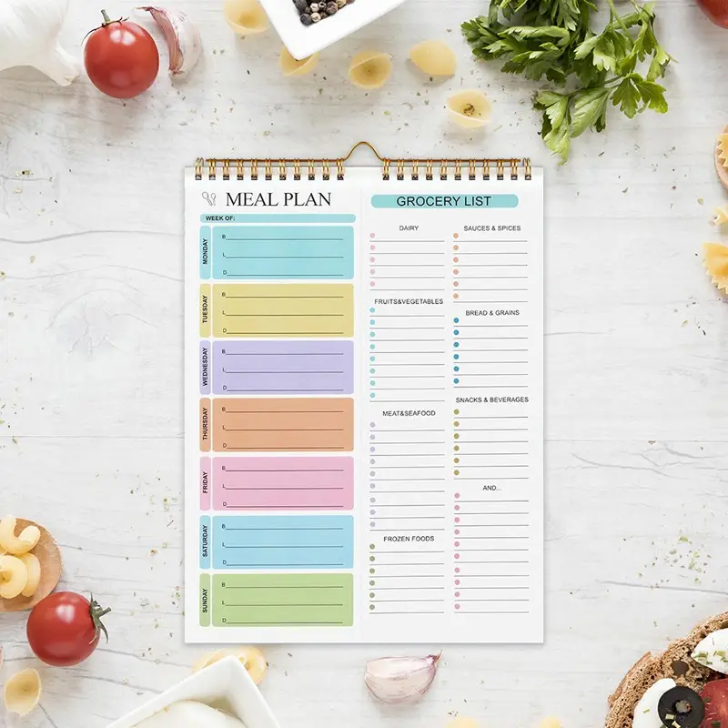 Weekly Meal Strategy Planner - Complete 52-Week Tear-Off System with Magnetic Fridge Management | Personal Household Organizer for Large Families, Meal Planner Notebook, Menu Planner