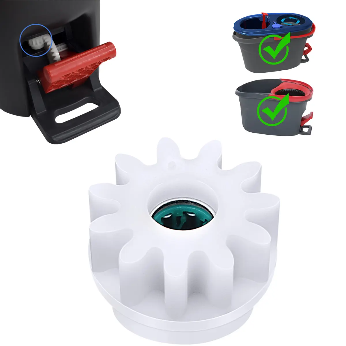 1/2/4Pcs Spin Mop Bucket Bearing Replacement Gears For O-cedar Bucket System Pedal Bearing Replacement Durable Cleaning Accessories Spare Parts