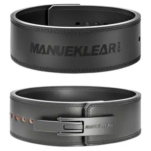 MANUEKLEAR 10mm Thick & 4inch Wide Weight Lifting Belt Lever, Lever Belt Weightlifting for Men and Women, Powerlifting Lever Gym Belt for Squat Deadlift Workout