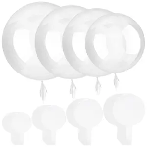 40 pcs Clear Bobo Balloon Bubble Balloons 4 size Transparent Bubble Balloon for Indoor Outdoor Weddings Party Festival Decorations