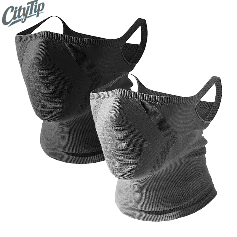 Unisex 2Pcs Breathable Windproof Half Face Neck Gaiter with Ear Loops, Windproof Face Mask, Protective Masks, Run-bike-hike Ready, Sun/Dust/UV Protection, for Cycling Motorcycle Outdoor Sports