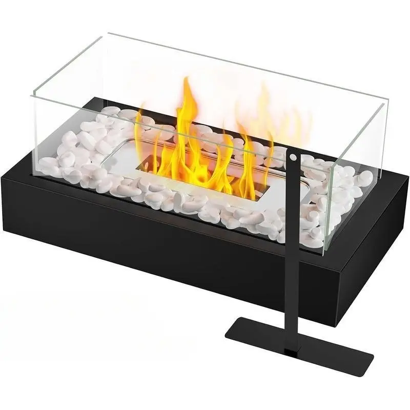 Portable Desktop Fireplace, Modern Outdoor Fire Pit, Tabletop Fire Pit, Alcohol Heater, Decorative Wood Stove, Camping Gear, Gift for Mom, Wedding, Home Use