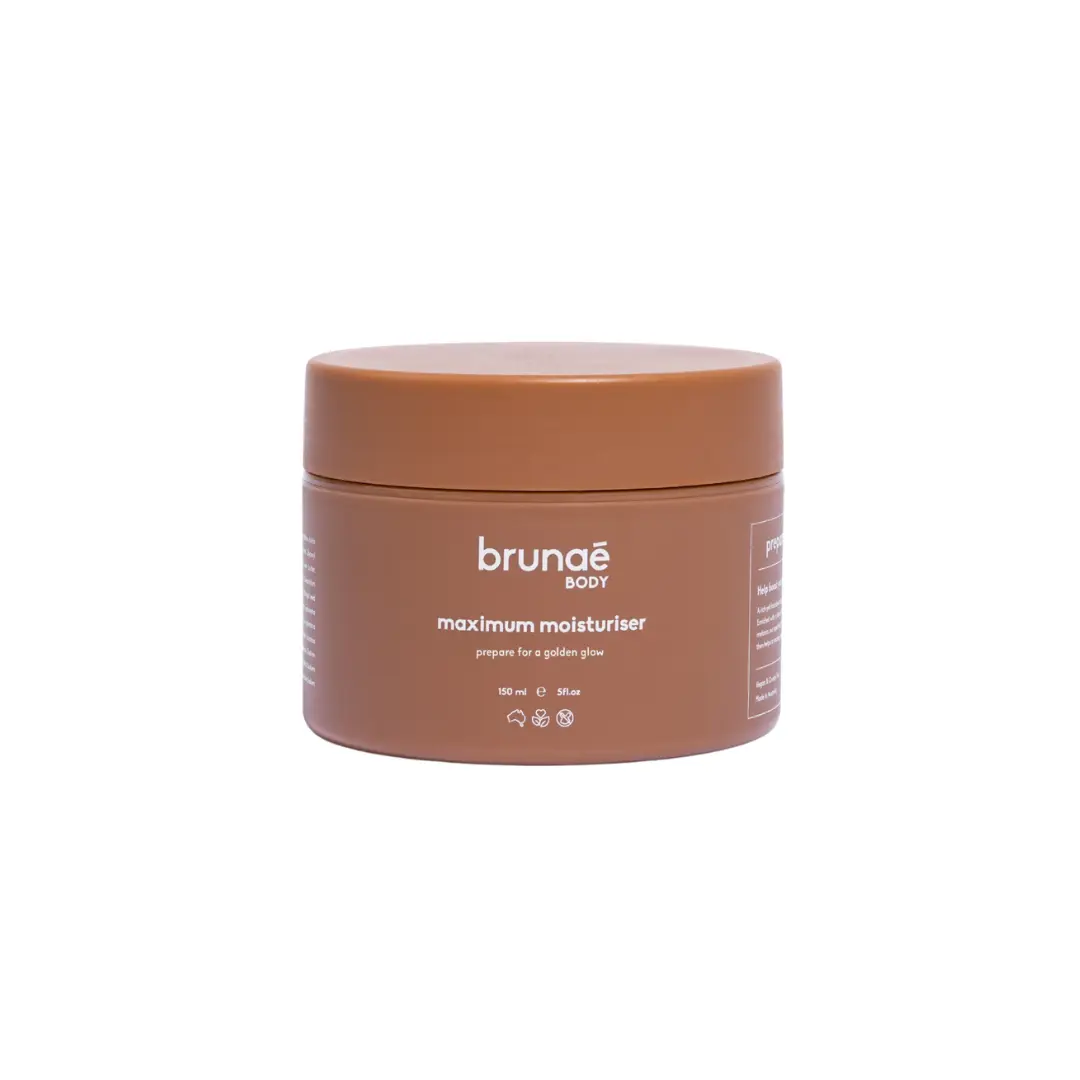 Brunae Body Maximum Moisturizer | Daily Hydrating Lotion for Soft, Smooth Skin - Pre-Tan Preparation