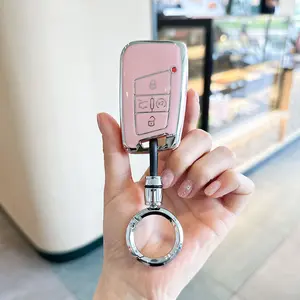 ACEBOY for VW Key Fob Case Cover, Compatible with VW Atlas 2018-2024, T1guan 2018-2024, Arte0n 2019-2022, Jeitta 2019-2024, Ta0s 2022-2024, Buttons Key Fob Accessories
