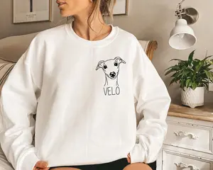 Custom Greyhound Unisex TShirt/Sweatshirt - Greyhound Lover TShirt/Sweater - Personalized Greyhound Gift - Dog Mom Tee Womenswear