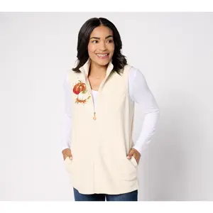 Quacker Factory Harvest Blessings Fleece Vest