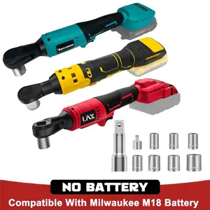 Brushed ratchet wrench(tool separate) 3/8-inch, compatible with DEWALT 20V batteries, electric ratchet, variable speed trigger, 45 ft-lbs of torque, 400 rpm, comes with 7 sockets, 1/4-inch adapter and 3-inch extension