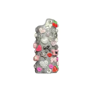 BABES2BAKED Resin Junky Lighter Case Handmade with Heart & Bow Design for Unique Accessory