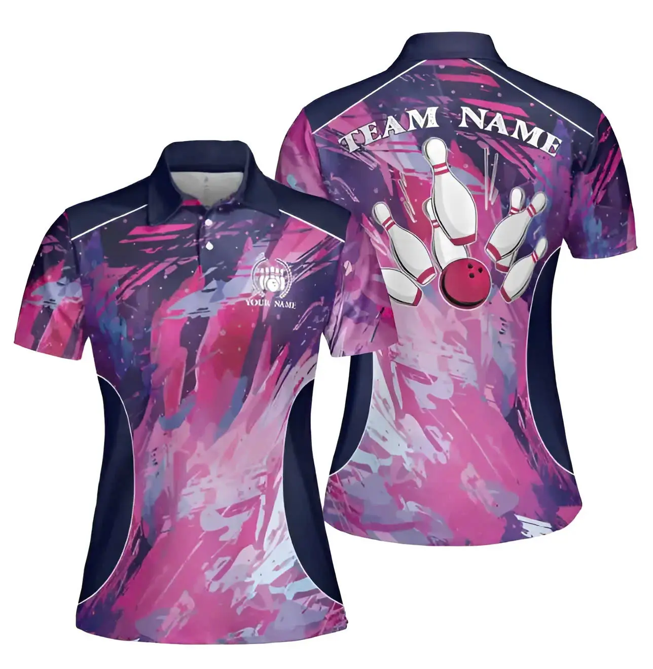 "Every Throw Is A Statement - Women's Bowling Polo Shirt With The Ultimate Personality"