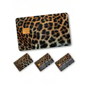 1pc Faux Leopard Print Credit Card Sticker, High-End Quality DIY Sticker, Favored By Social Media Beauty Bloggers, Leopard Print Lovers Must-Have, Decoration For Transit Card, Campus Card, Credit Card