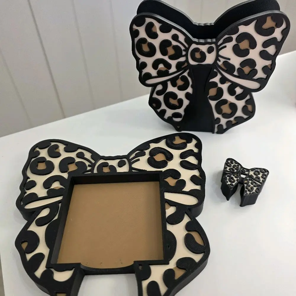 3D Printed Leopard Print Cheetah Pen Holder - Cute Aesthetic Desk Accessories, Sticky Notes Holder, Straw Topper, Stationery, Tabletop Office Supplies for Desk Organization