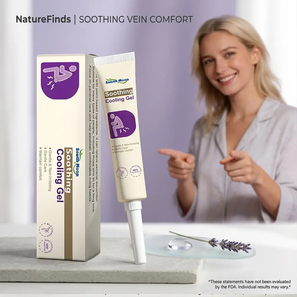 Lavender Infused Soothing Cooling Gel (20g) - Hemorrhoid Relief Cream, Advanced Vein Discomfort Relief, Gentle Plant-Based Deep Penetrating Daily Perianal Care for Long-Sitting Adults, Healthcare