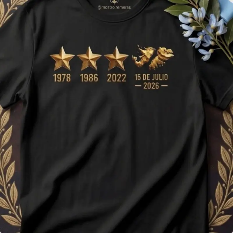 Malvinas Argentinas Black & Gold Vintage Tee Malvinas Argentinas Black & Gold Vintage Tee