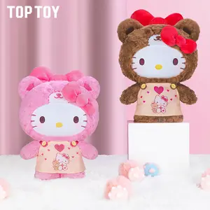 TOPTOY Hello Kitty Caramel Pajama Series Plush Doll – Officially Licensed Soft Stuffed Toy, Ideal Gift for Collectors & Kawaii Fans, Perfect Valentine's Day Present