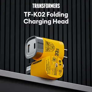 TRANSFORMERS TF-K02 33W Foldable Fast Charger, Compact USB Charging Adapter with Smart Identification Chip, Foldable Plug Design, Portable Travel Charger for Phones, Tablets & Daily Use