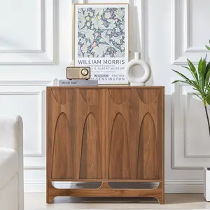 Giratree Modern Sideboard Buffet Cabinet With Storage, 31.5" Wide, Featuring A Minimalist Wooden Design,Two Doors, And Adjustable Shelves,Perfect For Dining Rooms, Living Rooms, Or Entryways