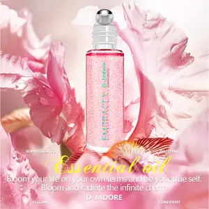 20ML D-Jadore Roller Essential Oil Fragrance, Floral Fragrances, Aromatherapy Diffuser Oil, DIY Candle and Soap Essential Oils, Long-Lasting Alcohol-Free Female Floral Aroma, Delightful Scents, Floral Perfume Oil, Perfect for Home and Travel