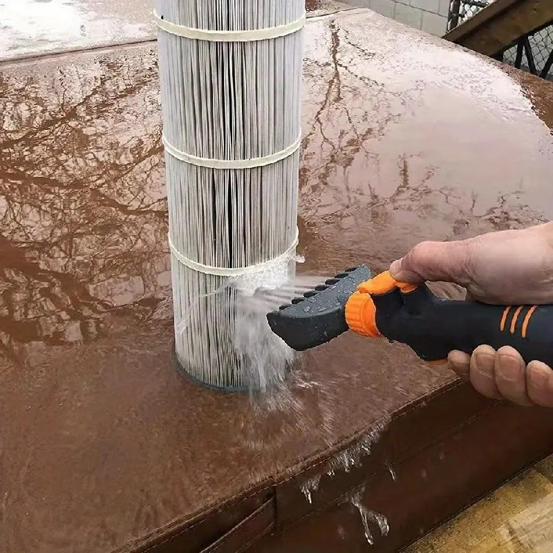 Pool Spa Filter Cartridge Cleaner, Pool Cartridge Filter Cleaner, Swimming Pool Filter Cleaning Tool, Garden Supplies
