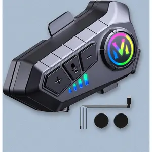 Motorcycle  Headset Speaker Skiing Earphone Waterproof  Helmet Headset with Noise Cancellation Ultra-Thin Wireless  Headphones for All Helmets Bluetooth