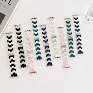 Compatible Apple Watch Three-Color Stitching Strap iWatch 8 Stitching Color Watch Strap 20MM Three-Color Strap