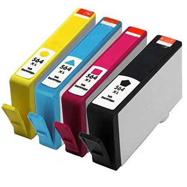 HP Ink 564 XL (HP564XL INK), High Yield Set Of 4 Compatible Inkjets For Use With HP Photosmart