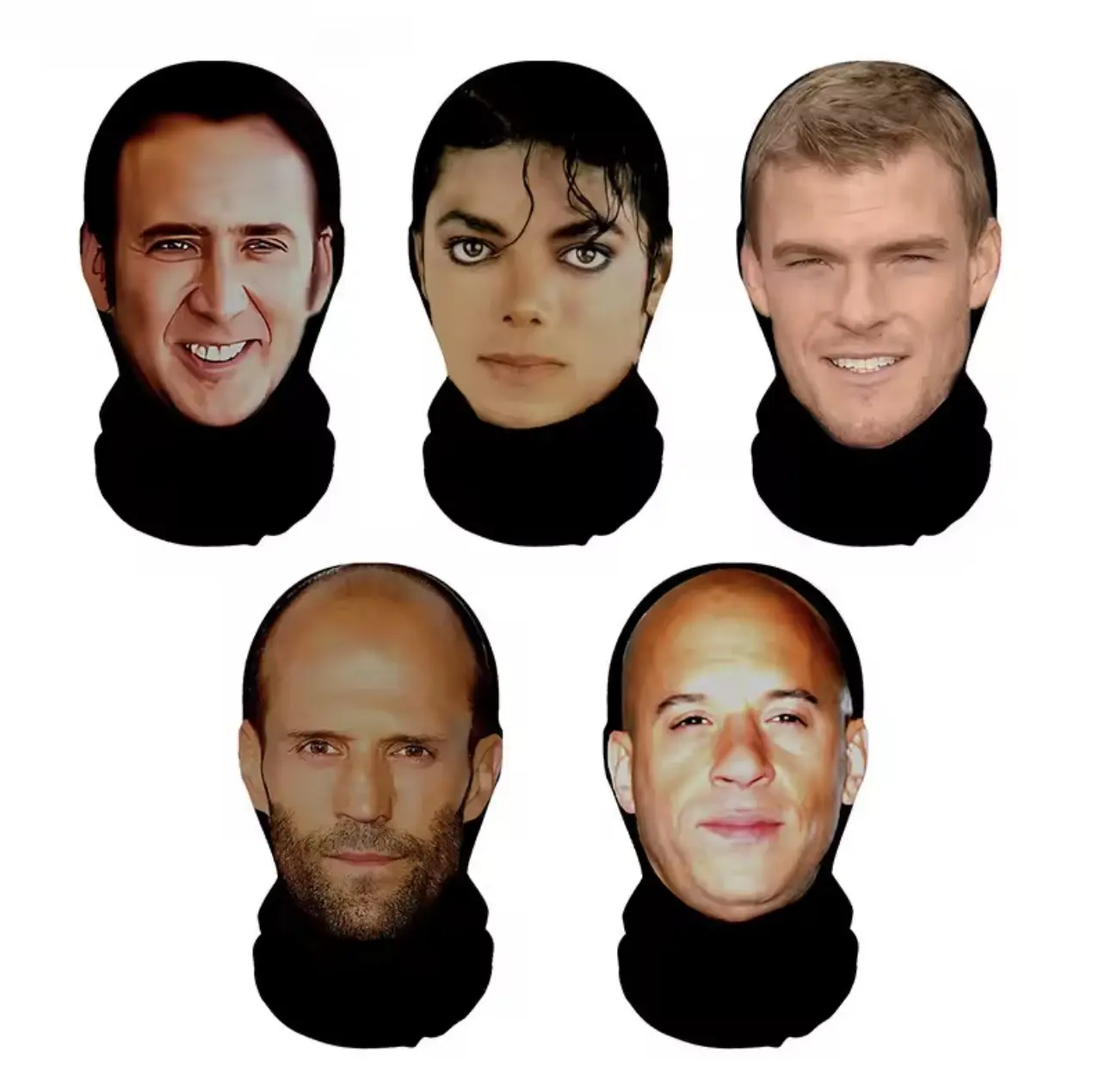 Full Face Mask Unisex Dustproof Cycling Scarf Headwear for Cosplay Role Play Props