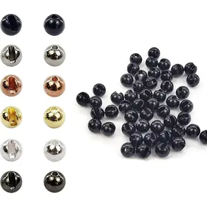 Think Fast Think Deep Beads 50pc Tungsten Beads Slotted Fly Tying Materials 10 Colors / 5 Sizes Jig Hooks Fly Fishing
