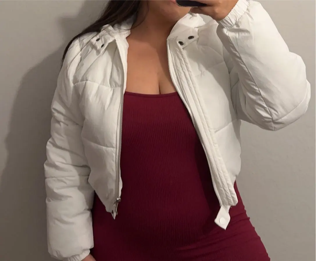 Lana Puffer Jacket (White) Padded Womenswear