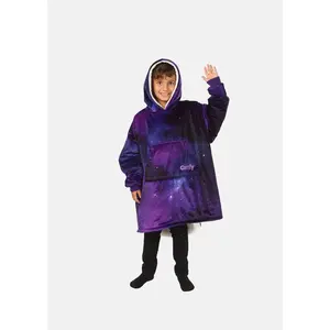 THE COMFY Original Jr. - Kids' Sherpa Lined Wearable Blanket Hoodie, for Ages 10 and Under, Machine Washable, One Size Fits Most, Seen on Shark Tank, Great Gift