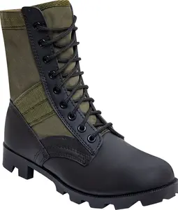 Olive Drab - Vietnam Style Jungle Boots Tactical Combat Military Hiking Outdoor Panama Sole