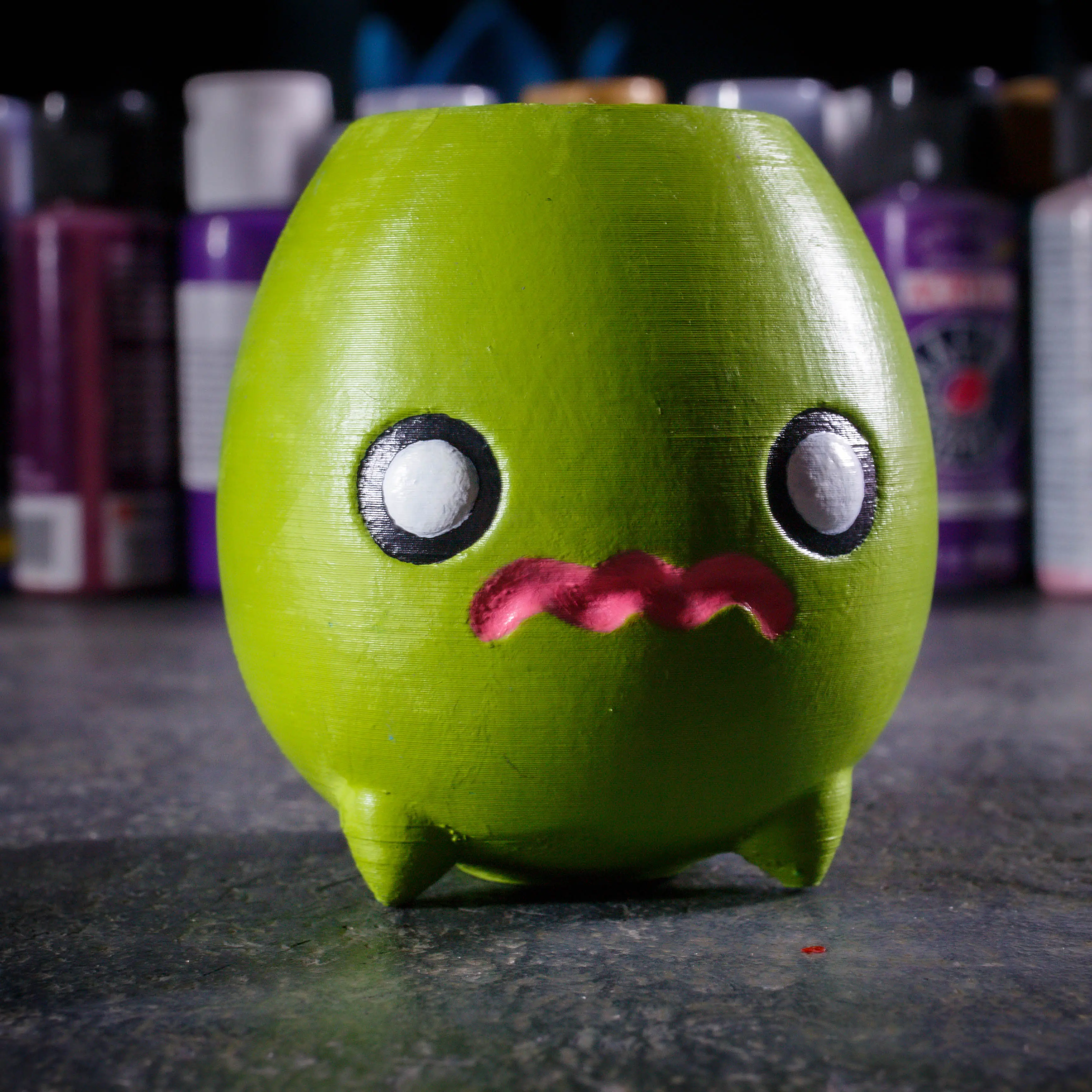 Pokemon 3D printed smoliv planter 3D Printed Statue Figure Unique Hand Painted artistic Desk Decor Perfect Gift for pokemon Fans