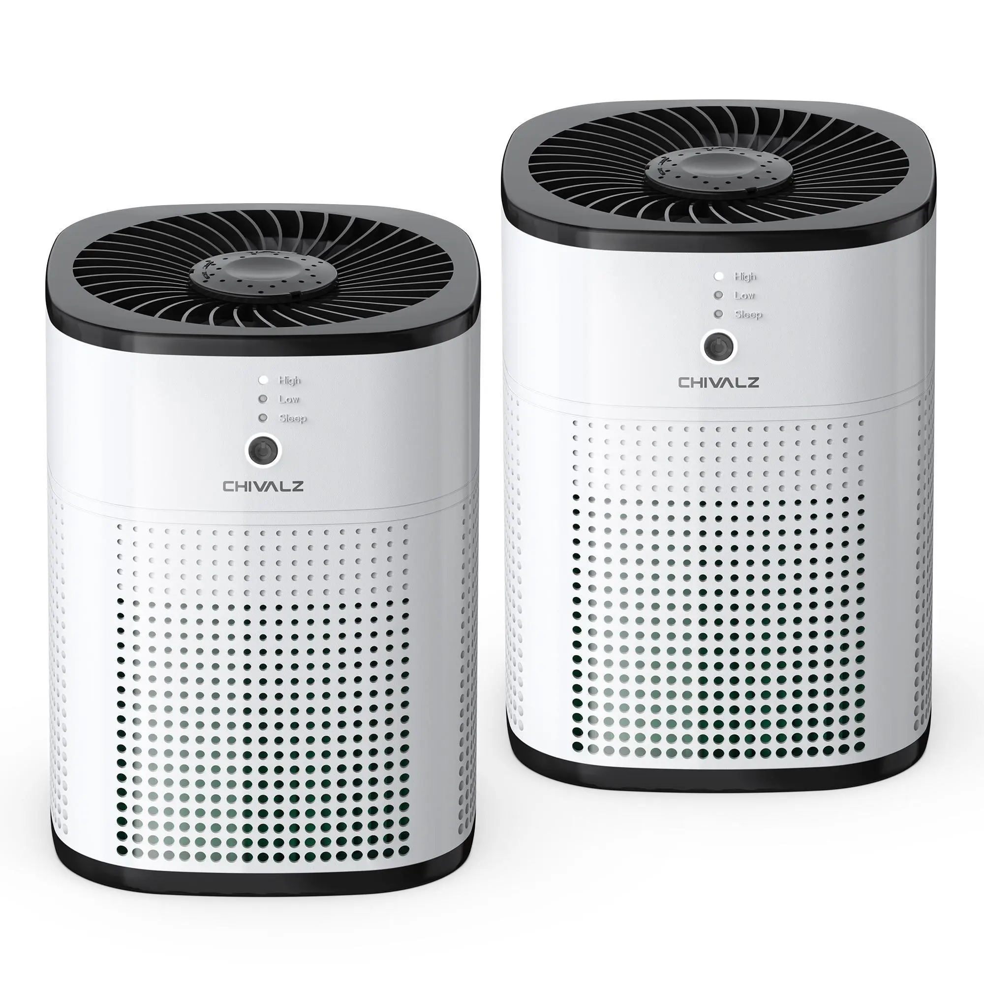 Chivalz 2-Pack HEPA Air Purifiers for Bedroom/Office/kitchens, Portable Air Cleaner for Pets Allergies and Virus/smoke,Quiet sleep#TikTokShopBlackFriday