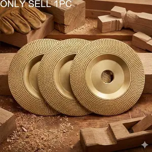 Professional Wood Carving Disc, High-Precision Angle Grinder Attachment, Multi-Function Sharpening & Cutting Tool for Wood Shaping, Durable Milling Sanding Disc with Adapter, Efficient Woodworking Accessory