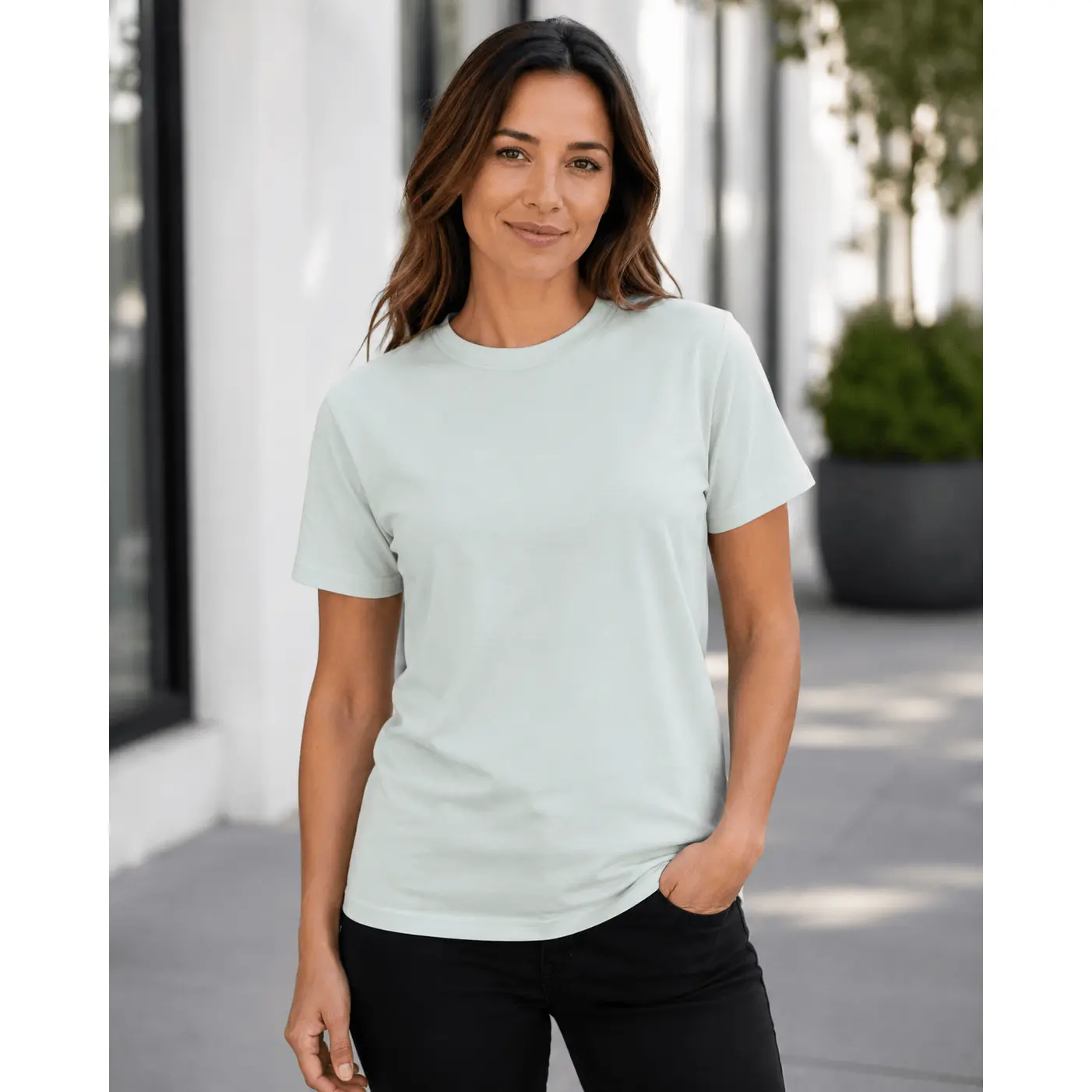 Adult Cotton-Feel Polyester Tee