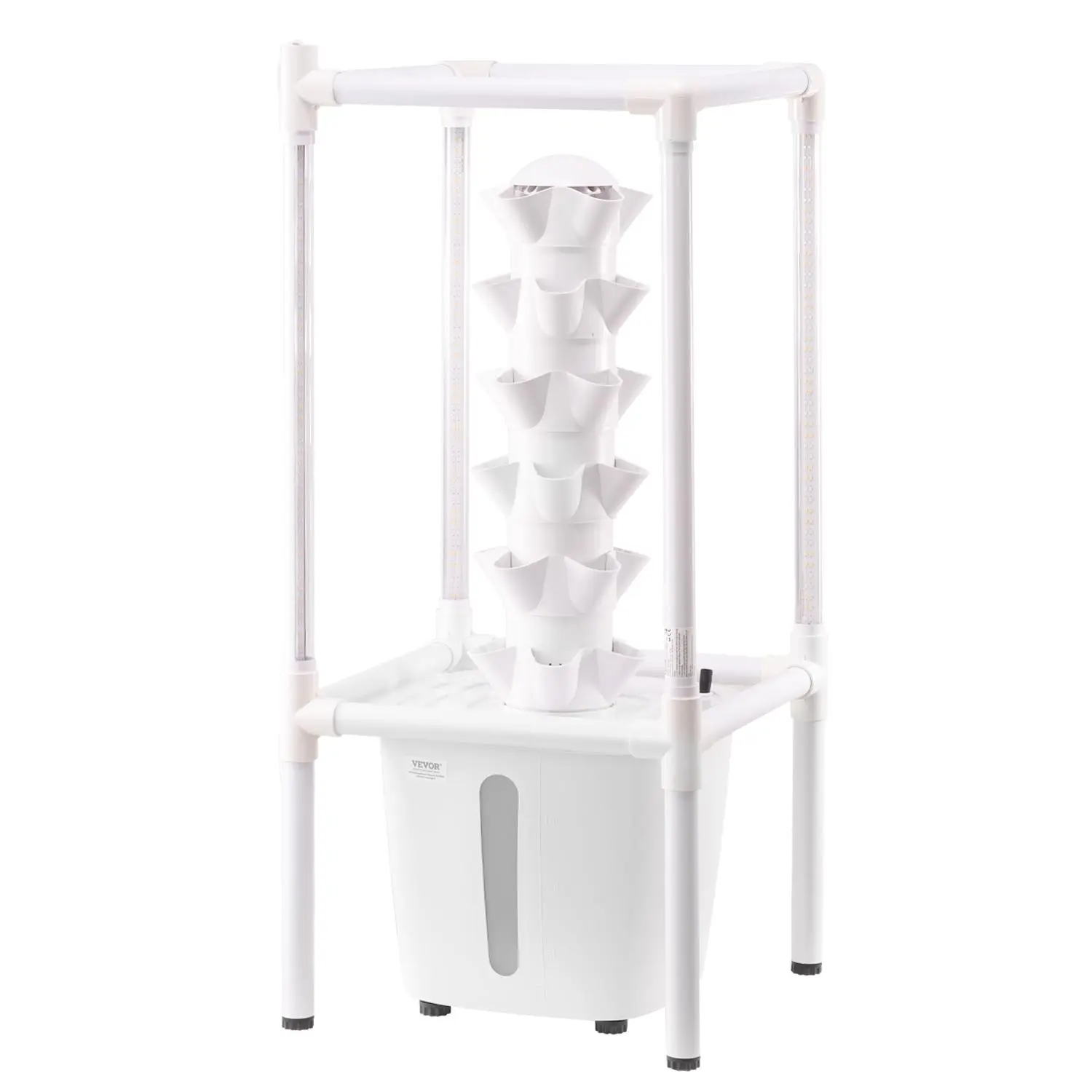 【Summerfinds】Hydroponic Growing System with Grow Light 30 Pods Indoor Hydroponic Tower Garden