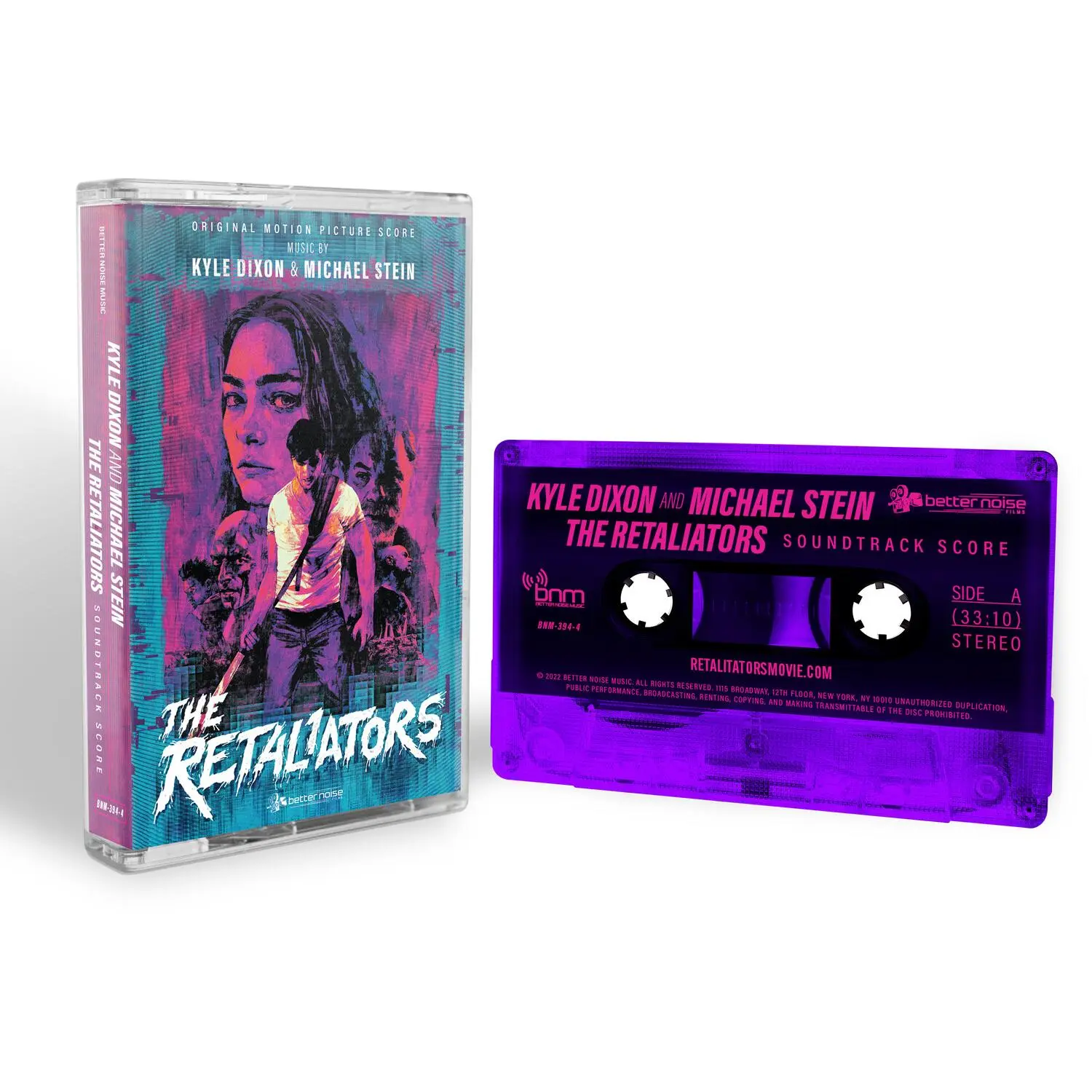 The Retaliators (Original Score) Colored Explicit Cassette Tape - Band, Better Noise Music, Kyle Dixon/Michael Stein, English