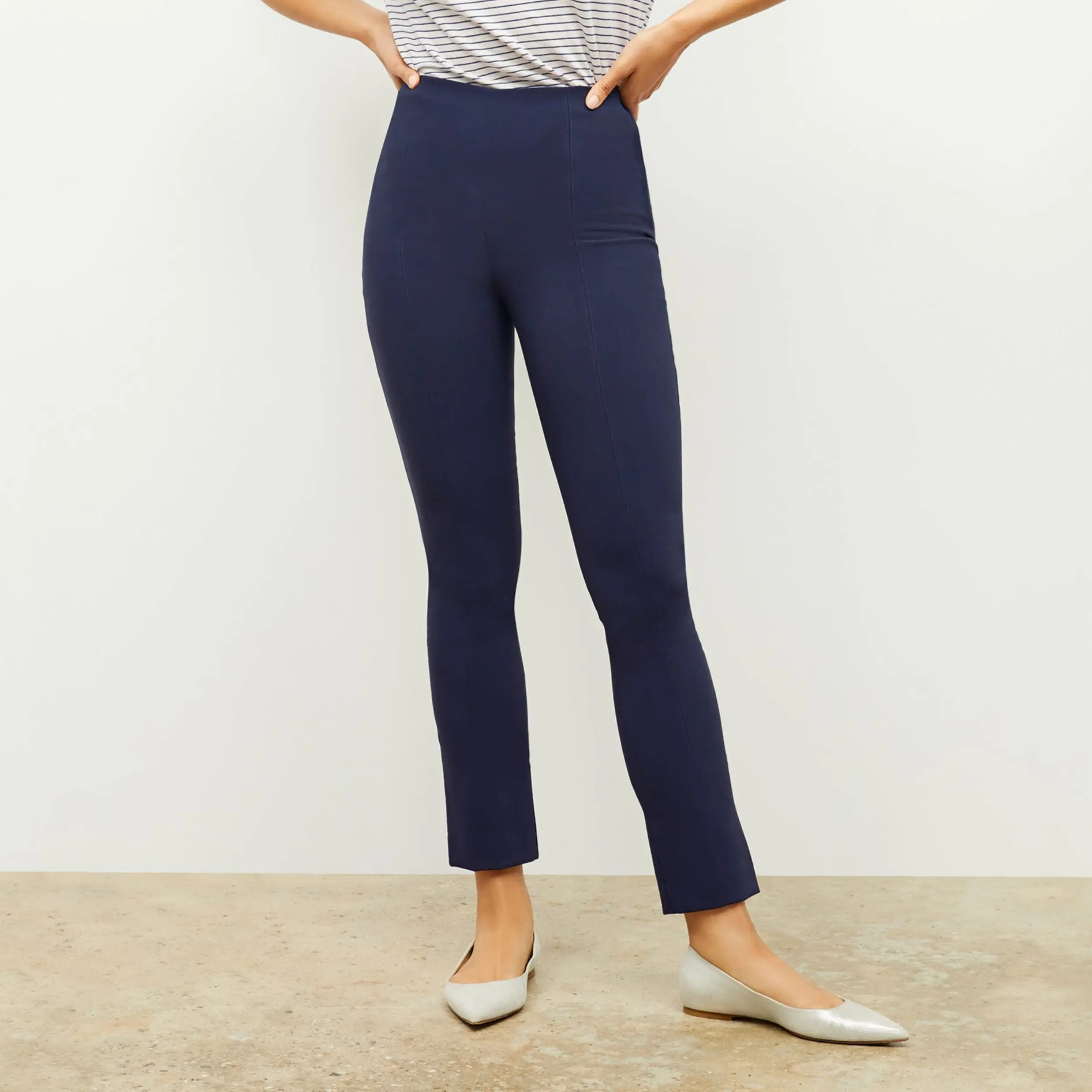 Foster Cigarette Pant - PowerStretch :: Dark Navy