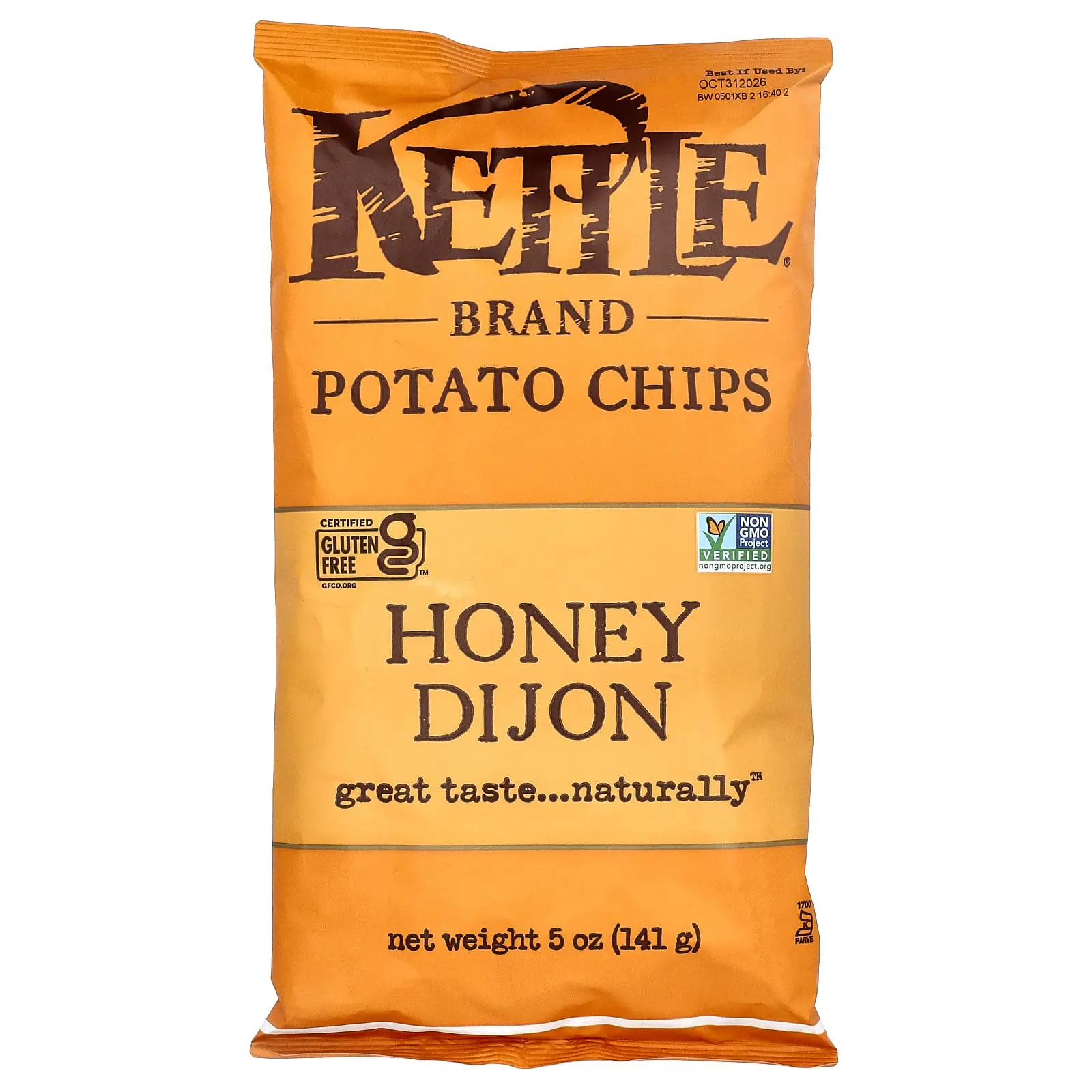 Kettle Foods Potato Chips, Honey Dijon, 5 oz (141 g)