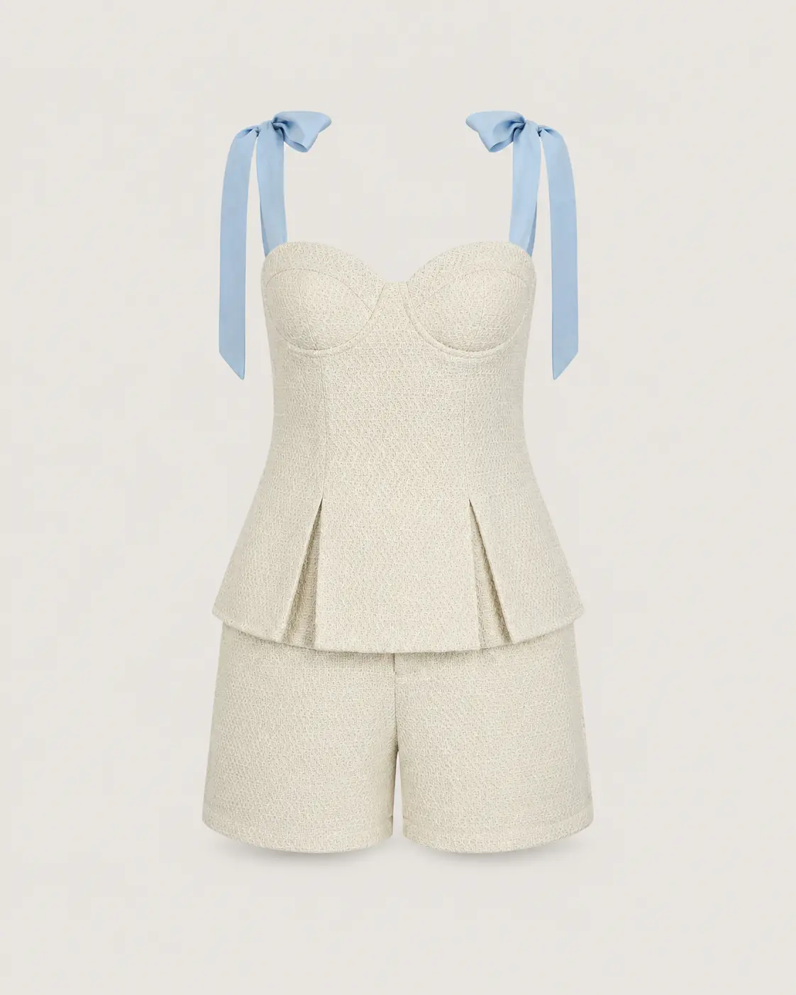 Boucle Tweed Set Cream