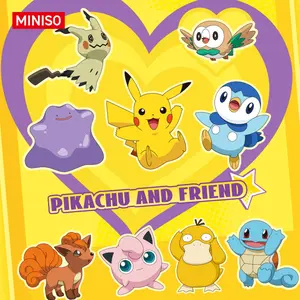 MINISO Pokémon Pikachu & Friends Series Blind Box – Cute Collectible Mini Figures, Perfect Gift for Pokémon Fans, Adorable Desk Decor with Beloved Characters!