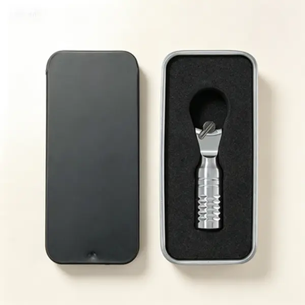 Stainless Steel Mini Ratchet Wrench 1/4" Drive - Ultra-Compact EDC Ratchet for Tight Spaces - Double-Ended Bit Compatible - Portable Pocket Tool - No Battery Required