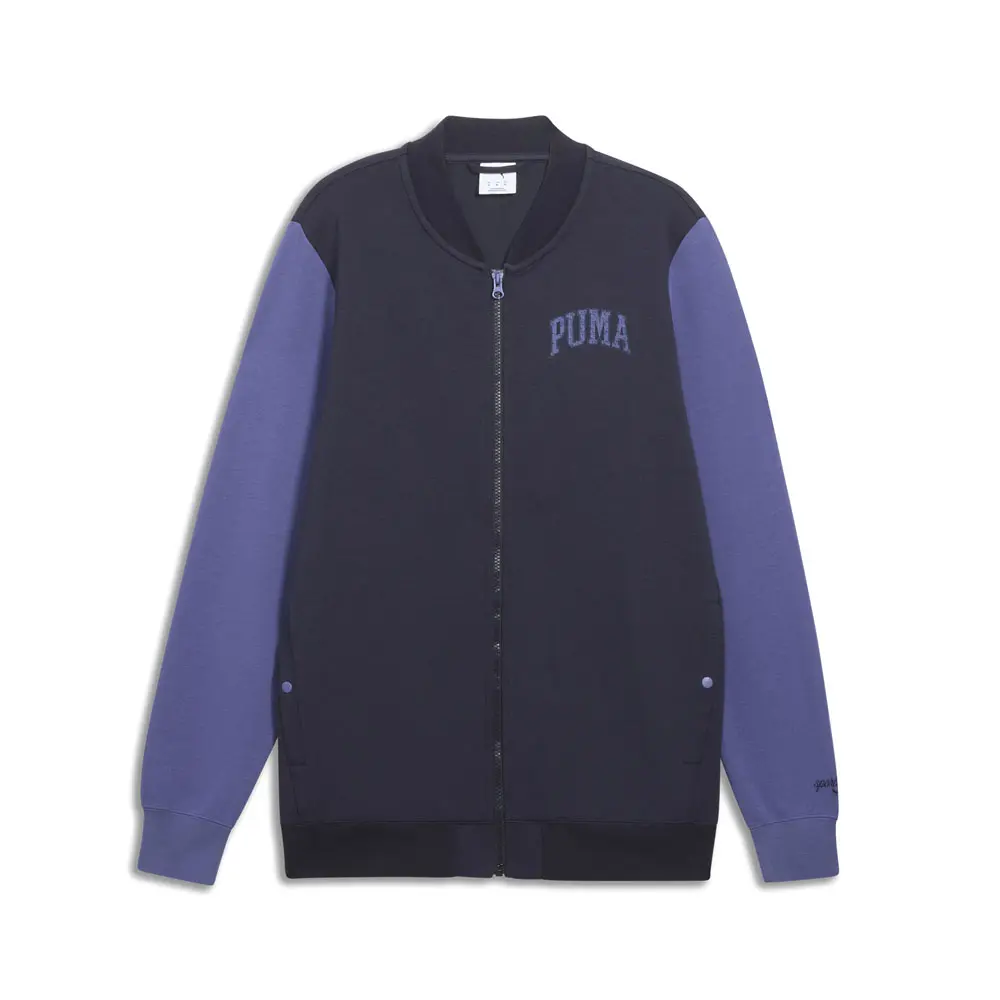 PUMA Mens Class Bomber Jacket Athletic Outerwear Casual - Blue