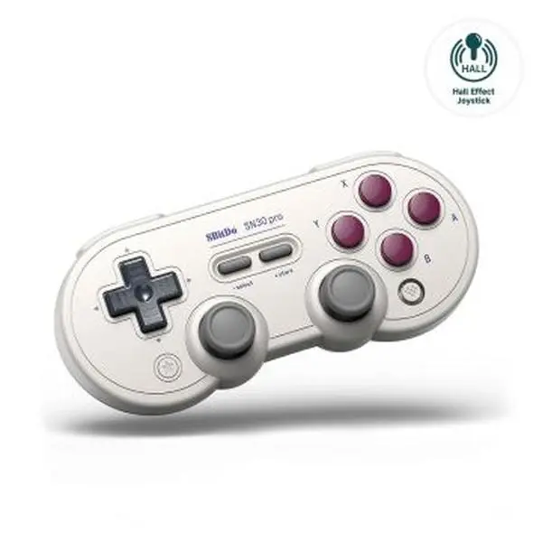 8BitDo SN30 Pro Bluetooth Retro Video Game Remote Controller - G Classic, Rechargeable Battery-Powered, Modern Design, Dual Analog Sticks, Motion-Sensor, Stick Accessories for Switch, Switch 2, PC, Mac