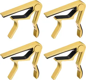 5 Core Guitar Capo 4Pcs for Acoustic & Electric Guitar Quick Change Kapo for 6 String Banjo Mandolin and Ukulele Fast Clip On Capotraste for Student Professional Instrument Players