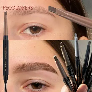 1PC Double-headed Eyebrow Pencil - Waterproof & Smudge-proof, Various Colors Available (dark Brown, Light Brown, Taupe, Black), Durable, Christmas Gift, Travel-Friendly Makeup for Women, Eyebrow Makeup Products