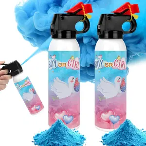 Gender Reveal Fire Extinguisher, 2 Pack  Boy Gender Reveal Ideas Party Decor, Biodegragable Gender Reveal Party Supllies (Medium)