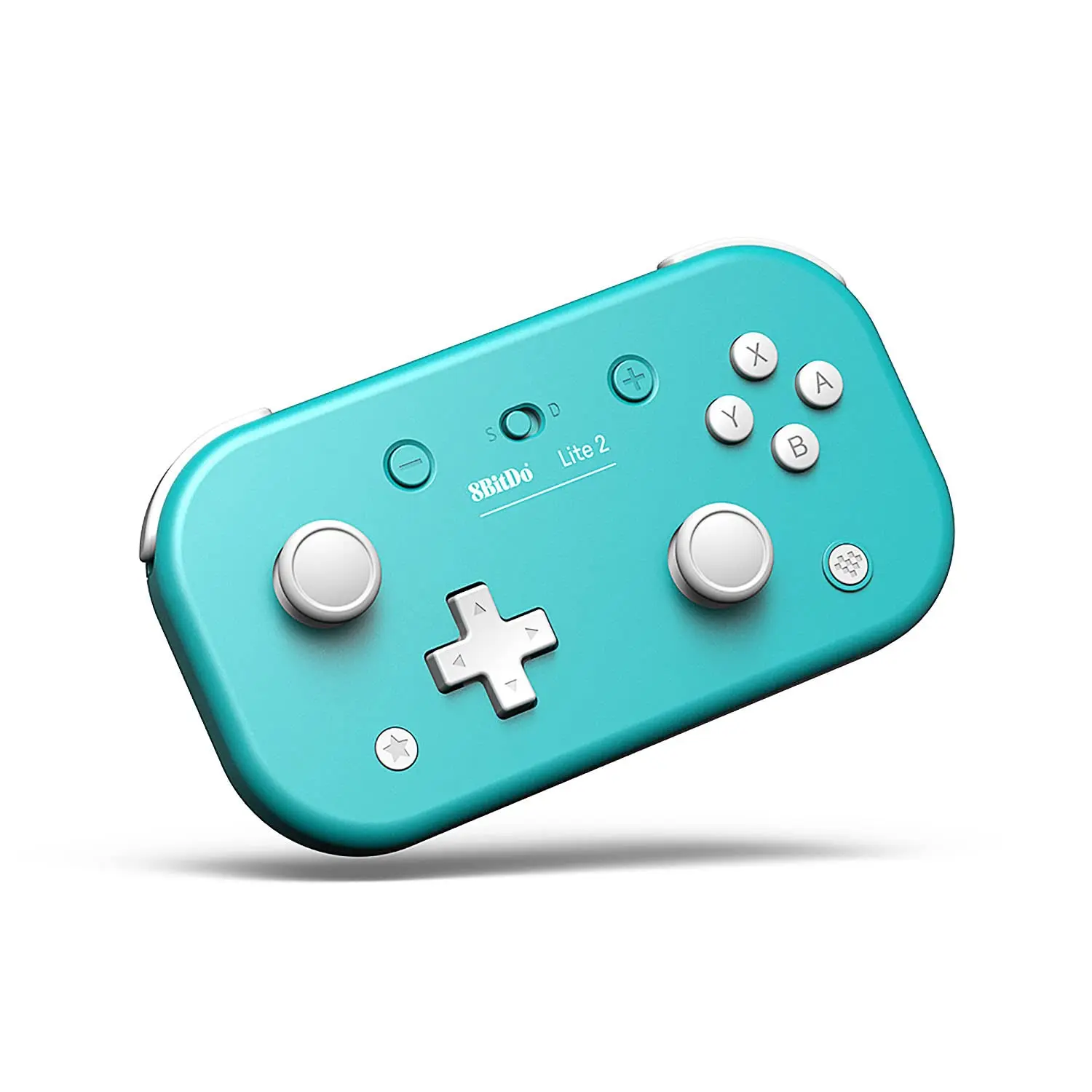 8Bitdo Lite 2 Bluetooth Wireless Gamepad - Turquoise, Console Accessories with Turbo Function, Cable-Ready for Switch, Android, Raspberry Pi Device