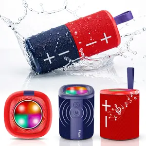 Fuzix Remix 2-in-1 Magnetic Bluetooth Speaker, 20W Split Wireless Stereo, TWS Pairing, IPX6 Water Resistant, RGB Lights, Bluetooth 5.4, 12H Playtime, Portable for Home Party Outdoor Beach Travel