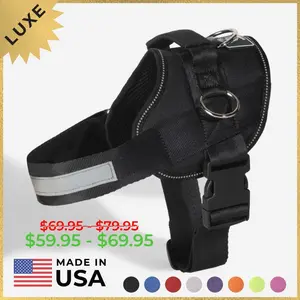 Joyride LUXE Dog Harness Made in the USA, Premium Quality with Side Rings, 3 Leash Attachment Points, Reflective Features for Large and Small Dogs