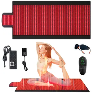 Full body red light therapy, 72.8"x 33" Red and Infrared Light Therapy Blanket with 660nm & 850nm Dual Wavelengths, 1370 LEDs Infrared Light Therapy for Full Body Pain Relief, Improved Sleep,Relieve pain in the lower back, back, legs, or arm joints